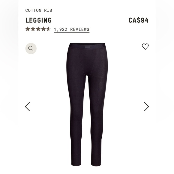 SKIMS Pants - NWT SKIMS Cotton Rib Leggings